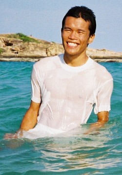 Thai swimwear: wet jeans and T-shirt