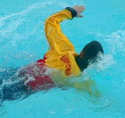 Lifeguard in Jeans and Anorak